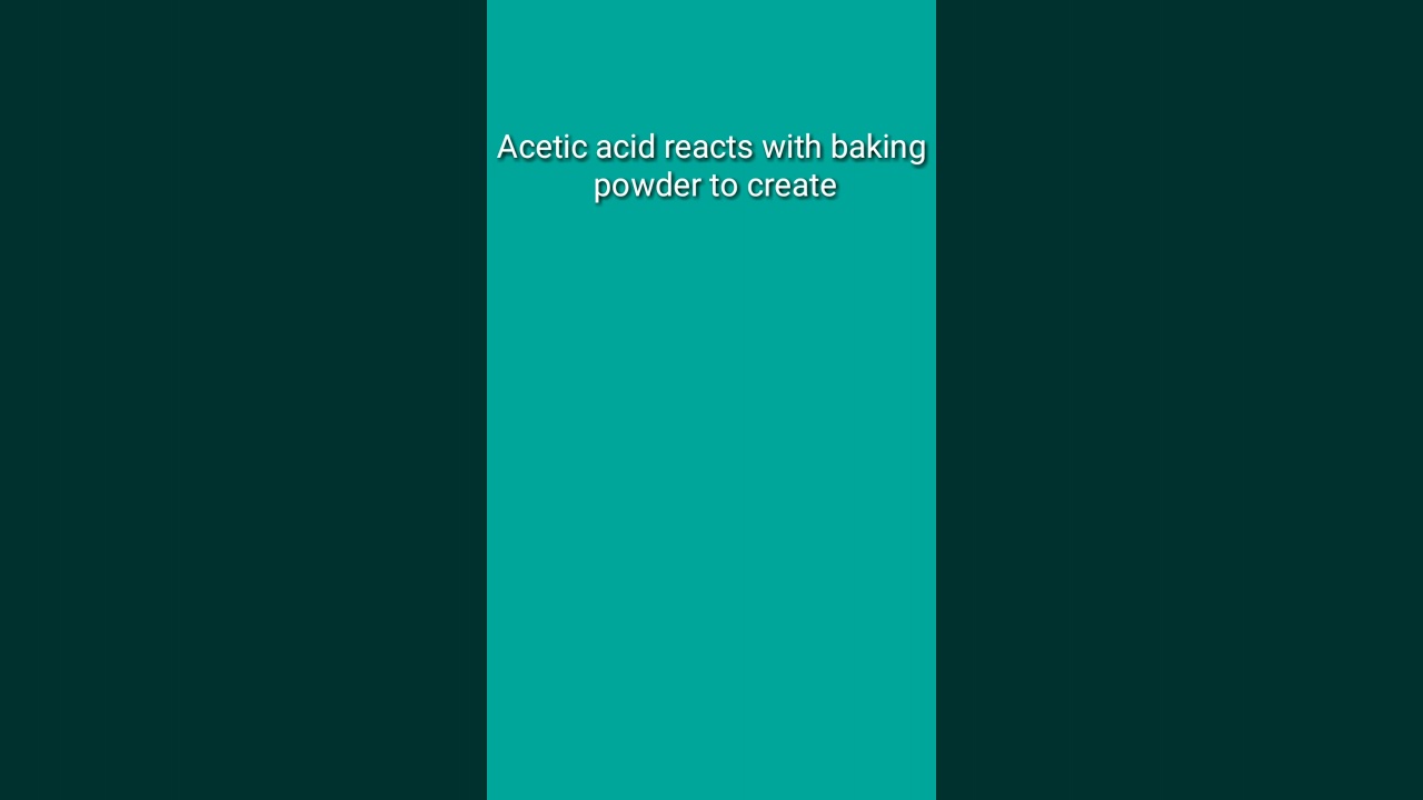 Acetic acid reacts with baking powder to create | Most important Gk questions | 