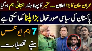 PM Imran Khan's big Decision || Critical week ahead || Details by Siddique Jaan