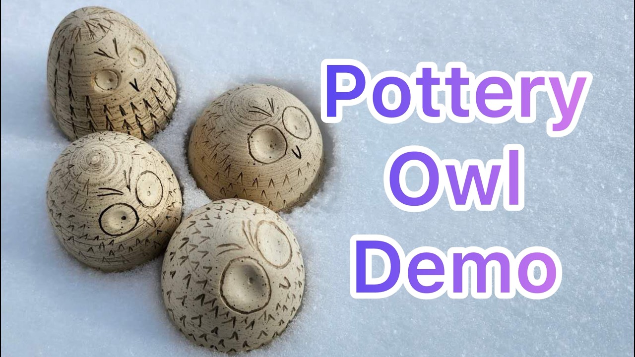 Throwing a Clay Owl on the Wheel (Full Process)