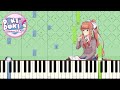 Dear sunshine  doki doki literature club plus piano tutorial synthesia