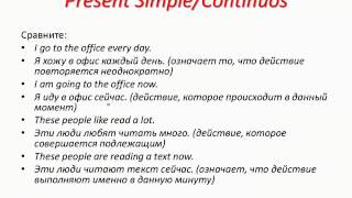 Вебинар №1 "Как различить времена групп Simple/Continuous" Вебинар №1 "Как различить времена групп Simple/Continuous"