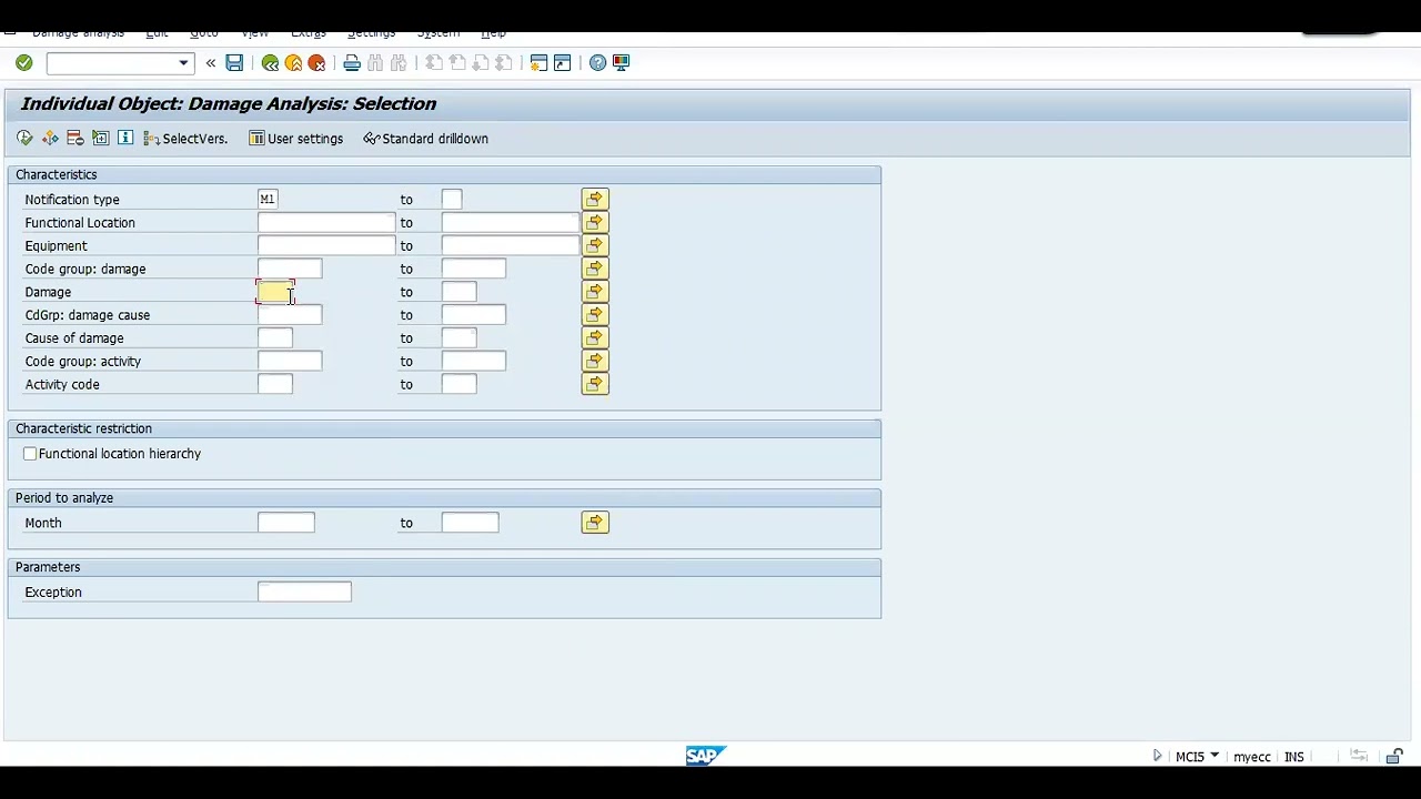 Damage Analysis report in SAP PM - YouTube