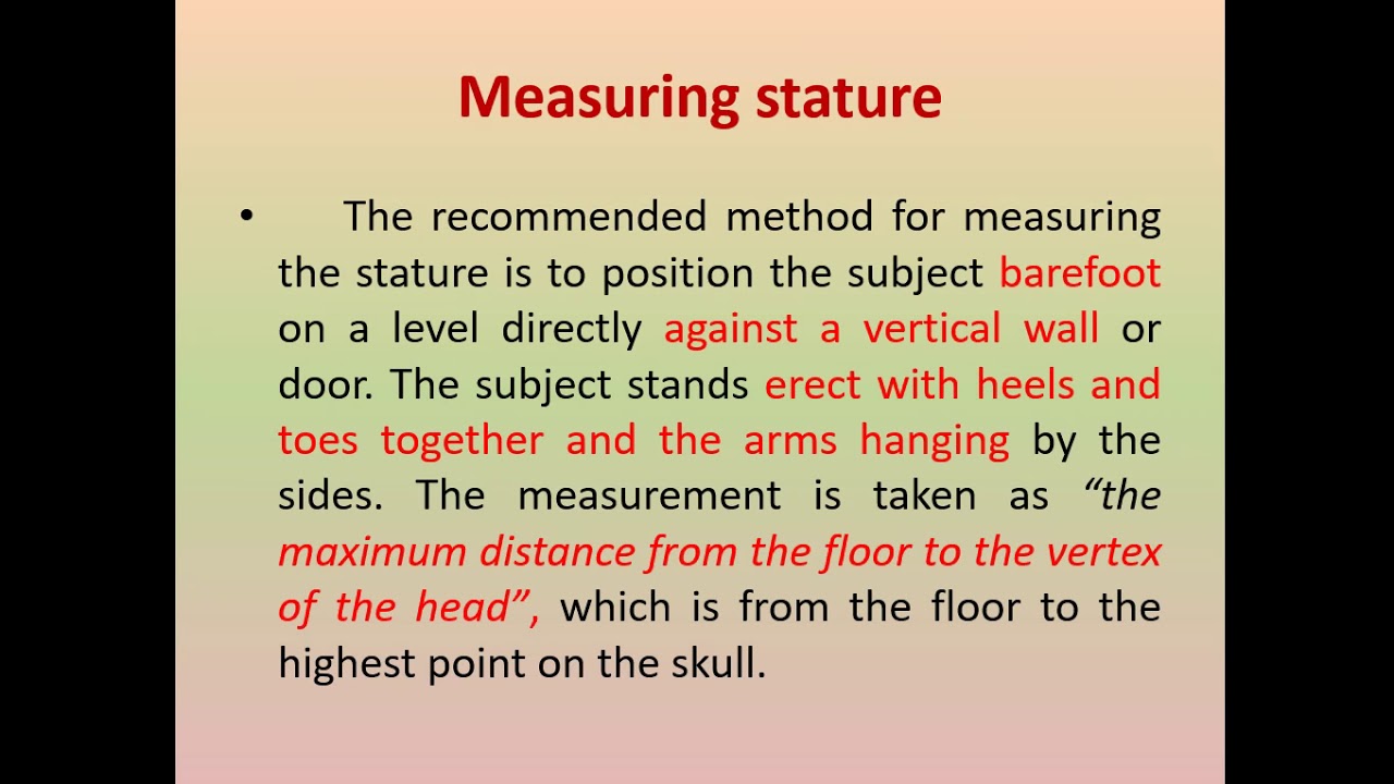 PT PT244 level4 Test and measurement 2 Anthropometry Fall2020