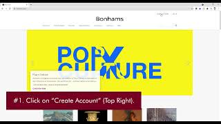 How To Create a Bidder's Account With Bonhams
