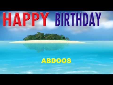 Abdoos Card Tarjeta Happy Birthday