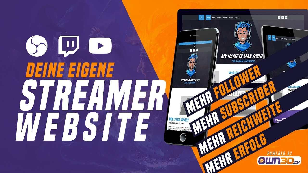 perfekte seite für Streamer erstellen [einfache Installation] YouTube