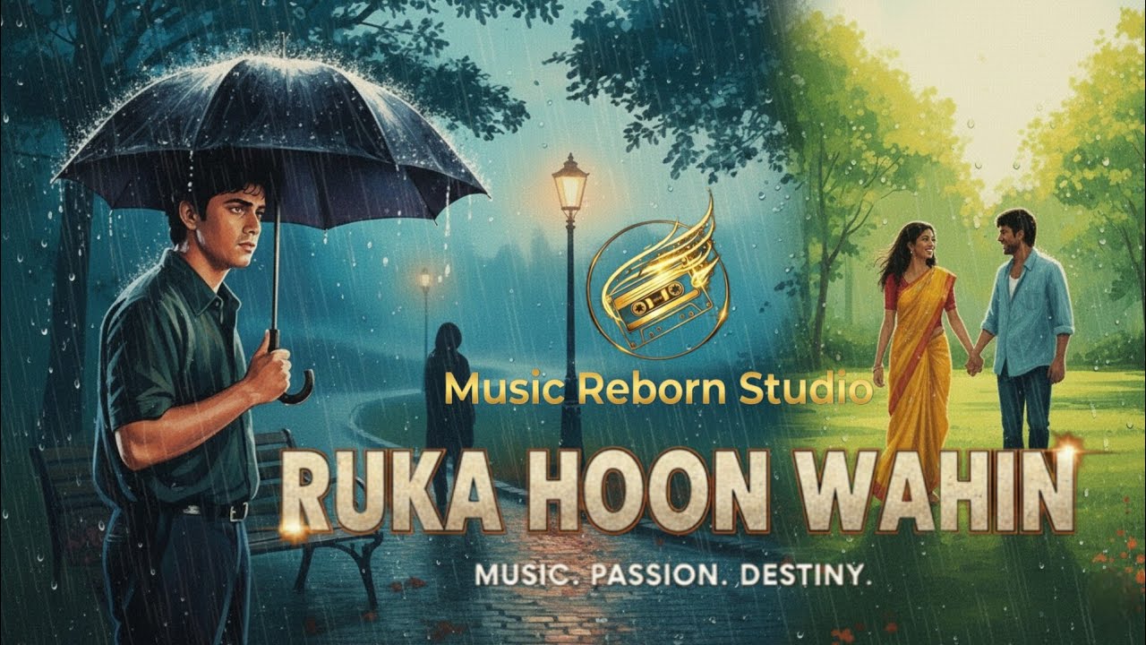 Ruka Hoon Aaj Bhi Wahin - Official Music Video | Music Reborn Studio | 90s Retro Indie Pop