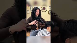 Lady Barber Modern Fade Haircut | Female Barber UK Professional ✂️💇‍♀️ #barber #barbershop #ladybarb