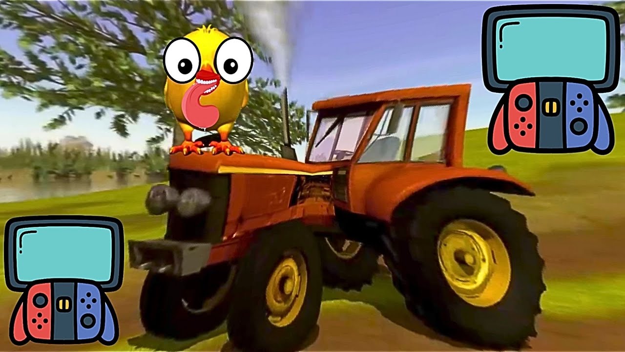 TRACTOR EN POLLITO PIO MINI NINTENDO SWITCH DOBLE MUCHOS COLORES NEÓN EFFECTS