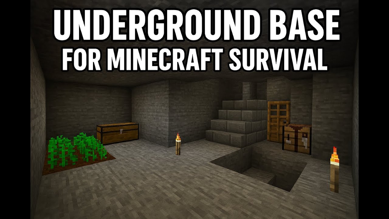 I Built the Ultimate Underground Base for Minecraft Survival! - YouTube