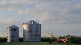 Crop duster in central Illinois