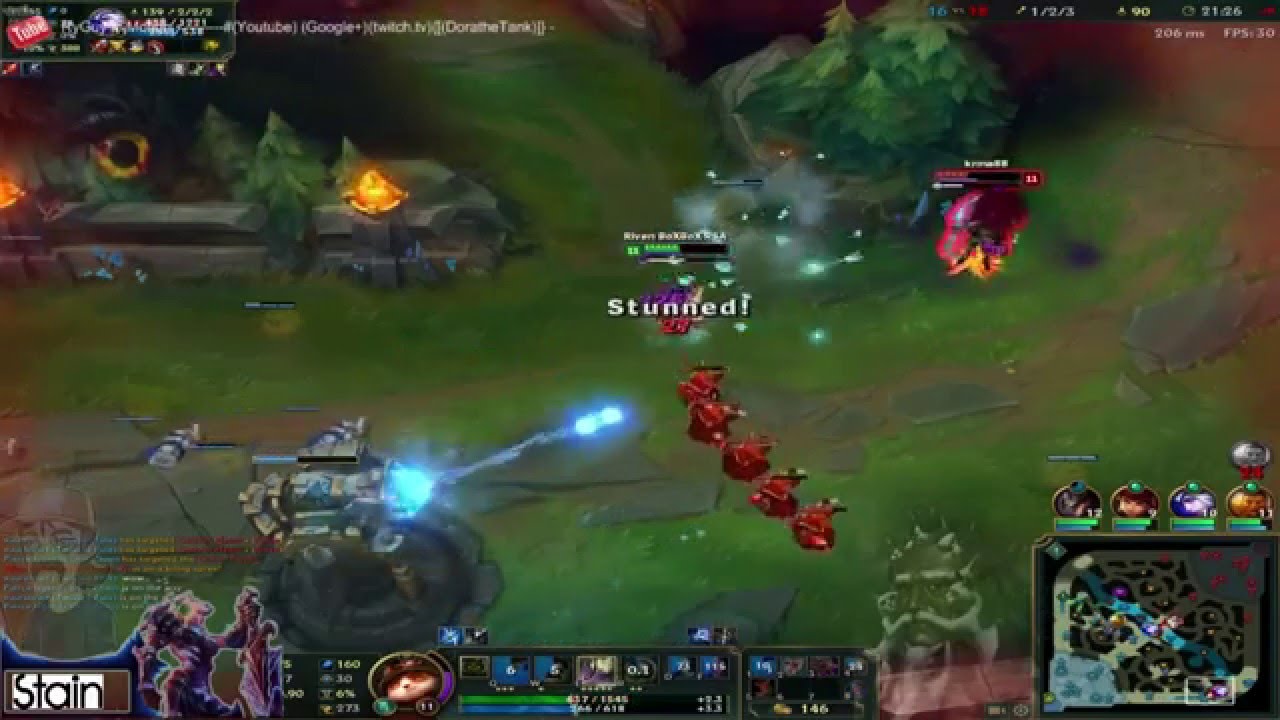 Ashe vs Teemo 1v1 Battle