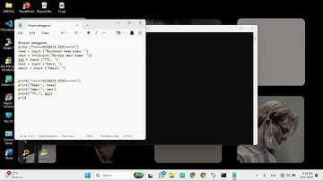 TUGAS 2 PEMROGRAMAN DASAR - MEMBUAT BIODATA DIRI MENGGUNAKAN PYTHON