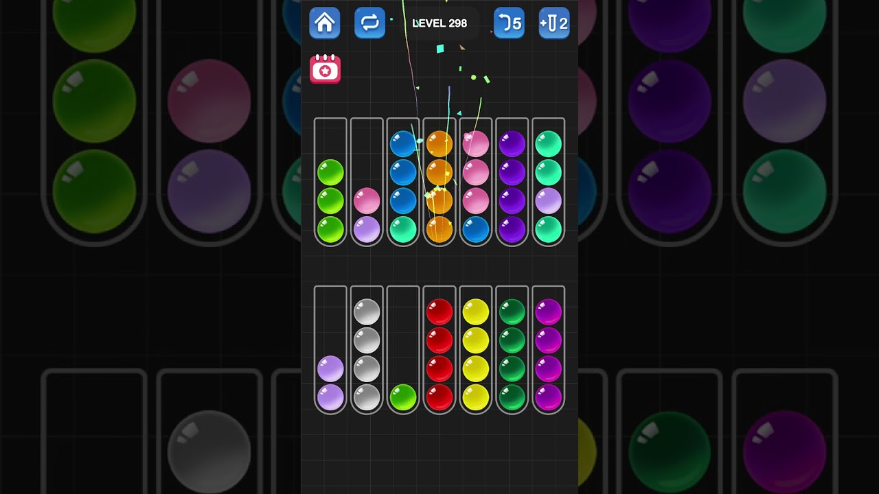 Ball Sort Puzzle by Guru Game: Levels 296, 297, 298, 299, 300