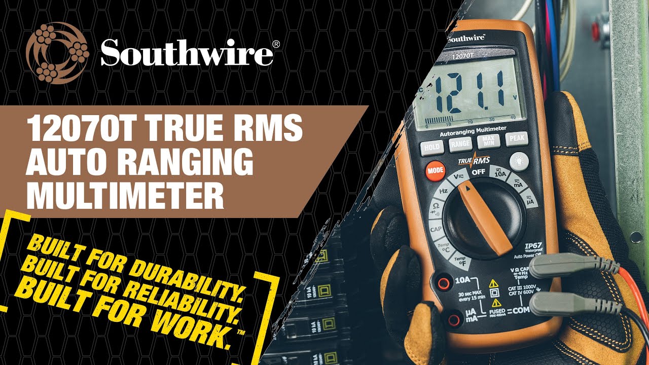 12070T True RMS Auto Ranging Multimeter - YouTube