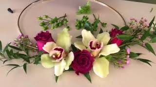 a unique circle bridal bouquet