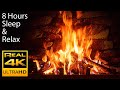 Cozy Hut Ambience - Light Rain Sound with Warm Fireplace