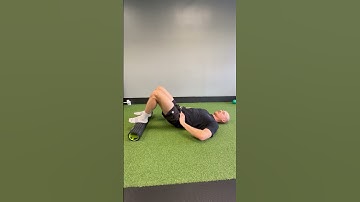 Foam Roller Glute Bridges (Heels)