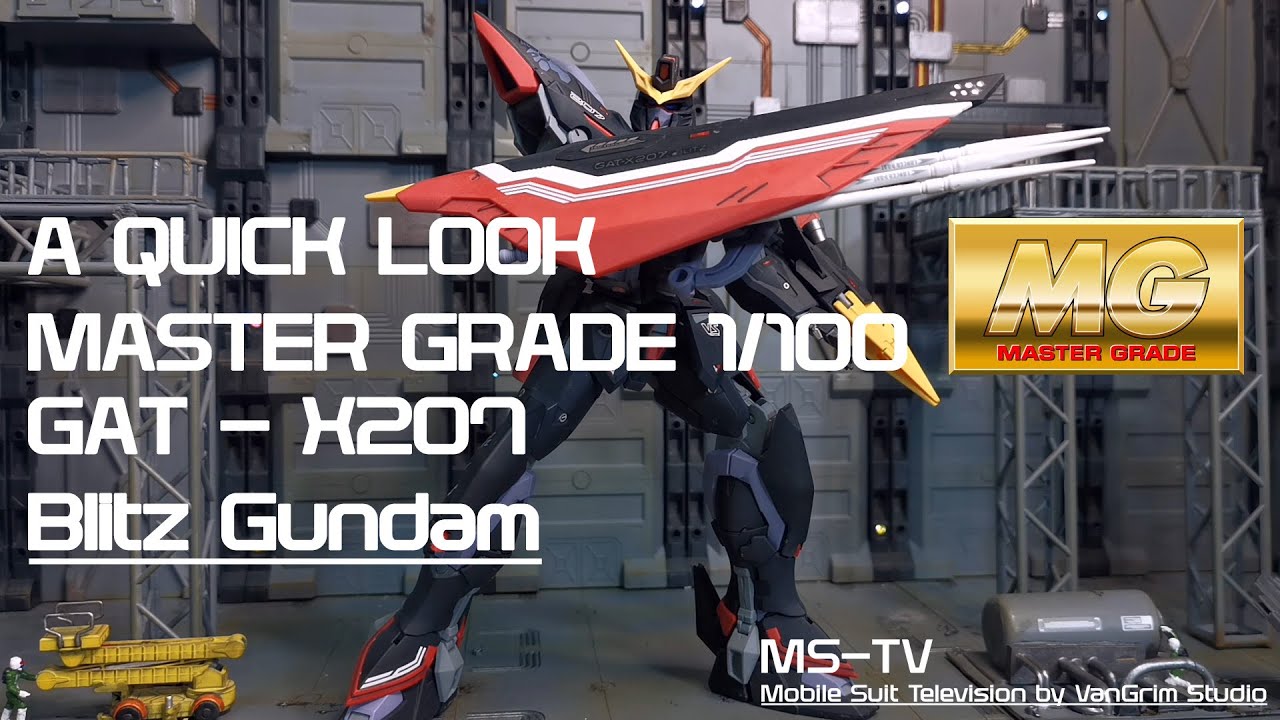 GAT - X207 Blitz Gundam MG 1/100 (A Quick Look) | ブリッツガンダム | - 0004