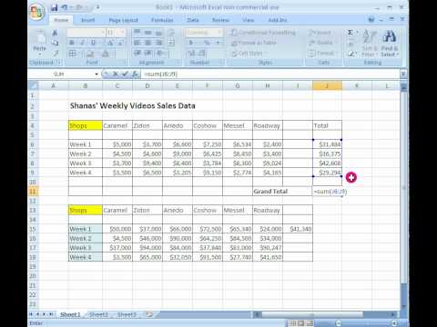 excel spreadsheet tutorial.avi