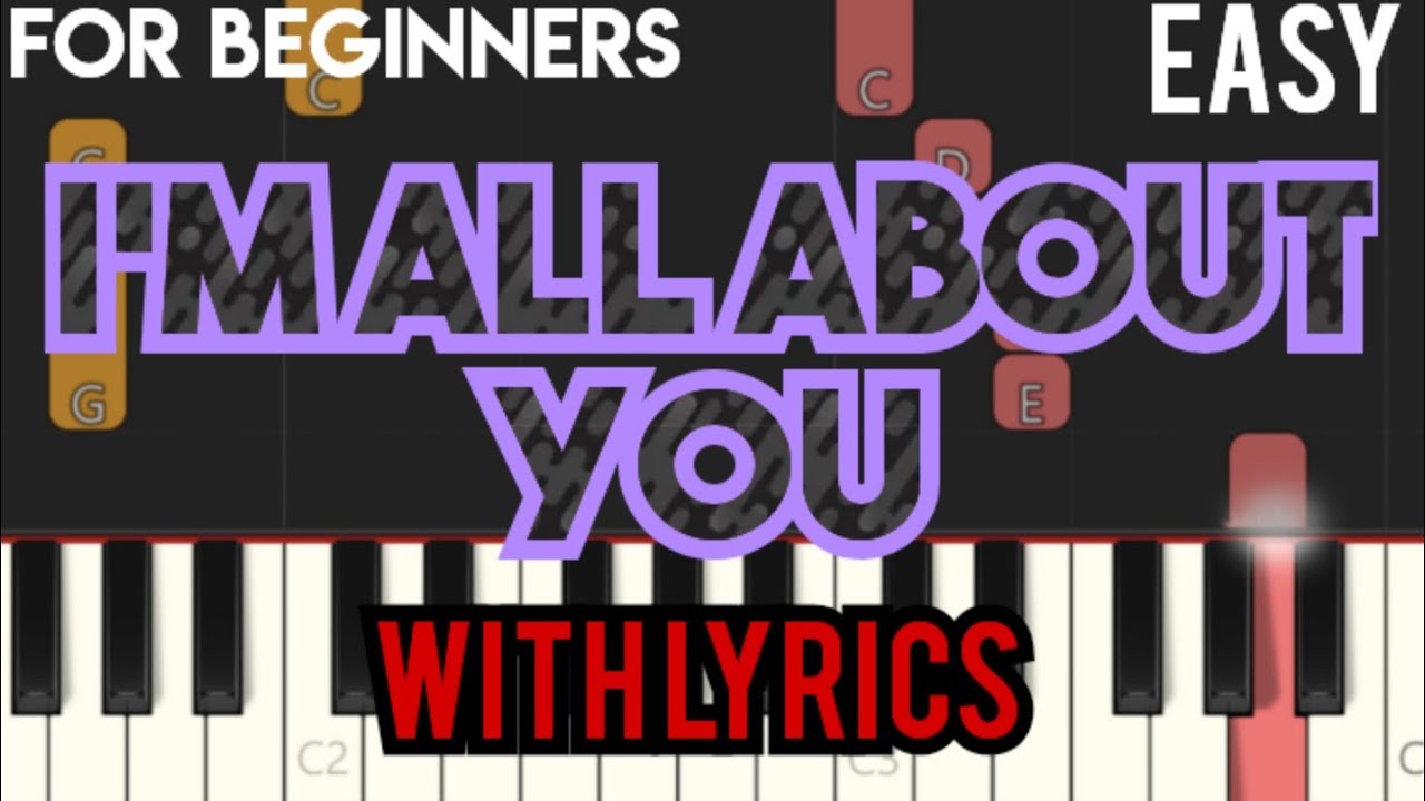 I'M ALL ABOUT YOU ( LYRICS ) - AARON CARTER | SLOW & EASY PIANO