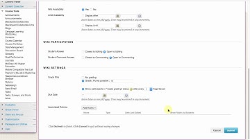 Creating a Wiki on Blackboard