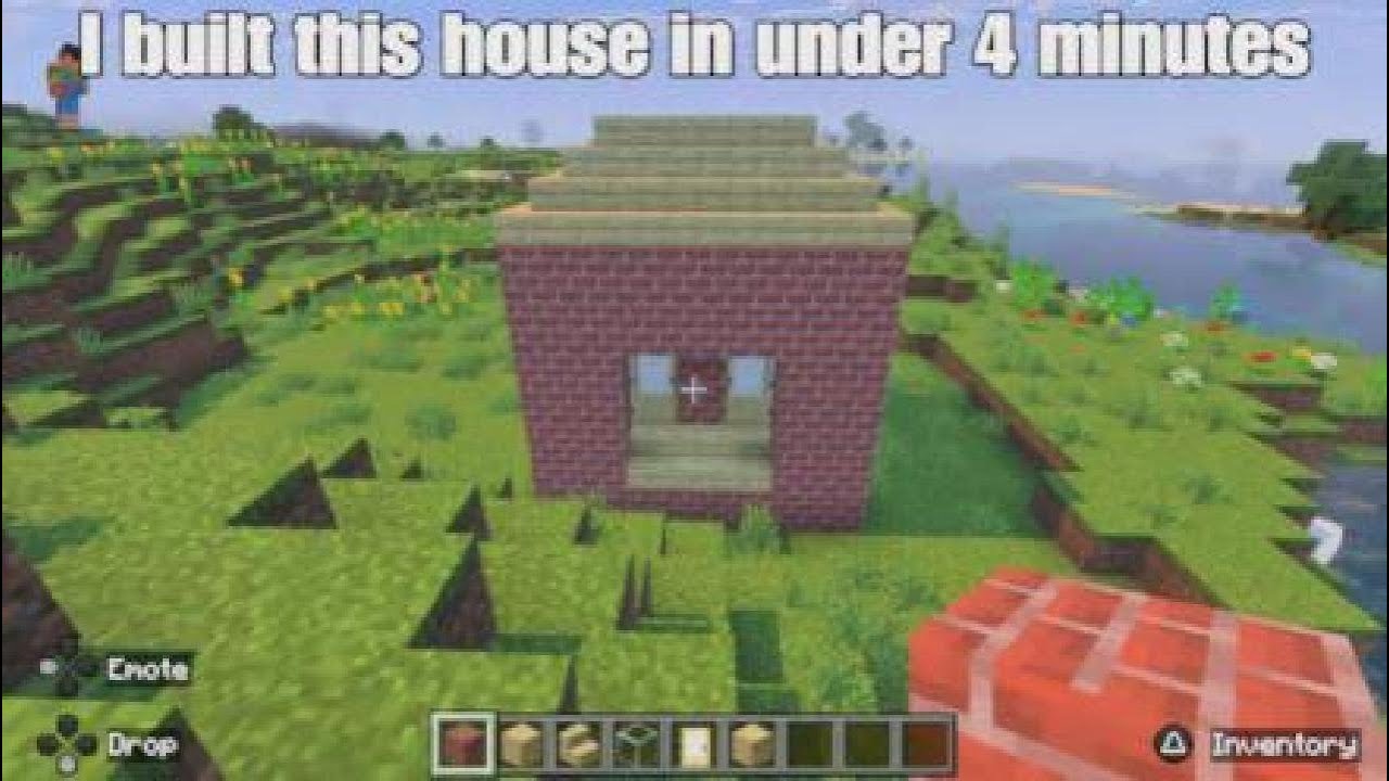 I built this Minecraft house in under 4 minutes! - YouTube