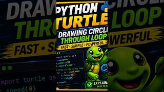 😍 Turtle tutorial 😍 part 6 by @mrpycobra01 full Video link in description #shorts