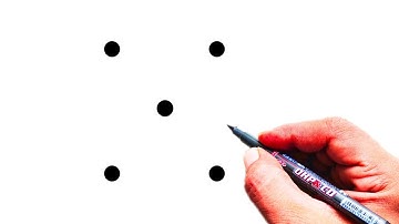 How to Draw Goat From 5 Dots | Easy Goat Drawing Step By Step | Dots Drawing