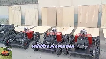 gasoline electric hybrid powered travel speed 0~6Km/h wireless radio control robot lawn mower