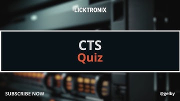 AVIXA CTS // Quizes// Certified Technology Specialist Course Taster