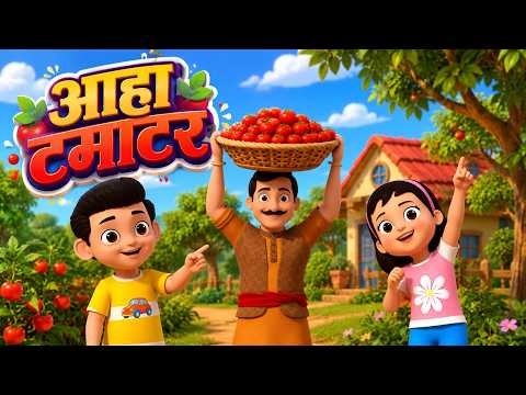 Aha Tamatar Bade Majedaar आहा टमाटर और मनोरंजन से भरपूर नॉनस्टॉप राइम्स | Nonstop Hindi Rhymes