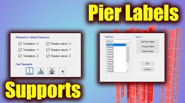 ETABS Tutorial: Pier Labels & Supports - Step 7