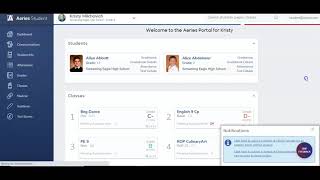 Student Course Request Entry Screen