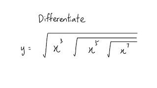 Differentiation | Derivative with Nested Square Roots Function | Q4