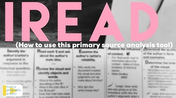 How to use IREAD to annotate primary & secondary sources