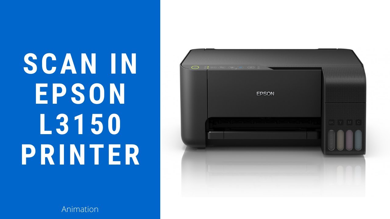 How to Scan in Epson L3150 Printer using Buttons ...