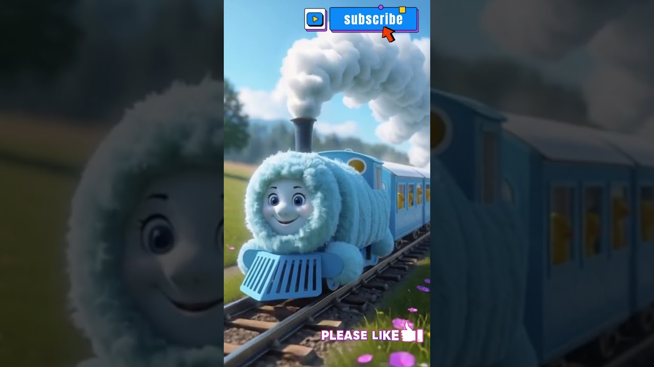 ✨ "Pink Train Adventure 🚂🐱🌸 | Cute Cat & Ducks" ✨