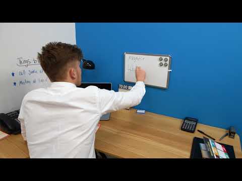 Hang Magnetic Whiteboard on wall 