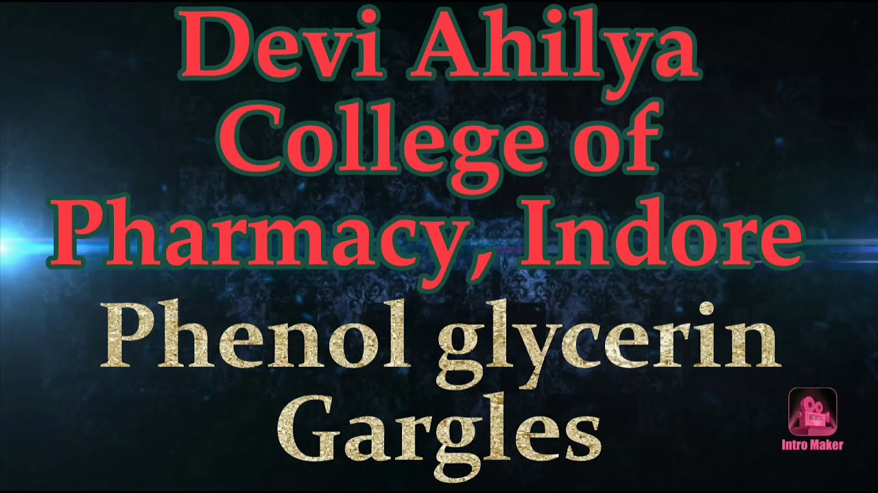 Phenol glycerin gargles YouTube