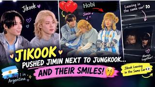 🔴JHope Pushed Jimin Next to Jungkook… AND THEIR SMILES! Jikook Leaving in the Same car 👀  #bts 