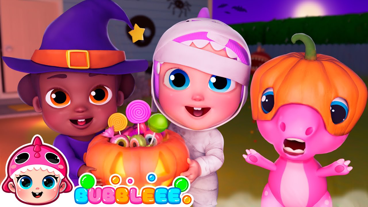 🎃 Knock Knock, Trick Or Treat? | 👻 Halloween Song | Bubbleee Nursery