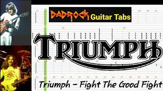 Video thumbnail of "Fight The Good Fight - Triumph - Guitar + Bass TABS Lesson"