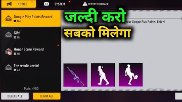 How To Get Emote & Bundle ? Google Play Points Rewards free fire|