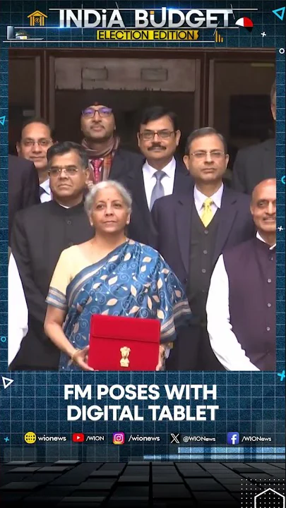Budget 2024: Finance Minister poses with digital tablet ahead of interim budget | WION Shorts