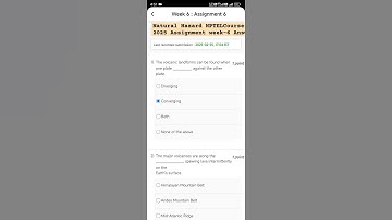 Natural Hazard NPTELCourse 2025 Assignment week-6 Answer #Week 6 Assignment solutions#NPTEL2025Viral