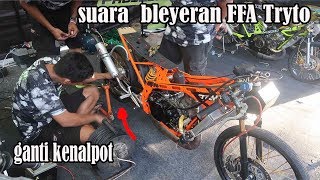 Uh Cakep Suara Nya Bleyeran Ffa Tryto Saat Ganti Kenalpot Disirkuit Idc Sragen 201 Meter-