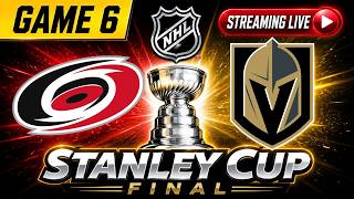 Carolina Hurricanes vs Vegas Golden Knights LIVE STREAM | Stanley Cup Final Game 6 | NHL Playoffs