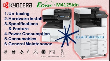 Kyocera Ecosys M4125idn , Un-boxing , Specification , Hardware Install , Low Budget Machine 4125
