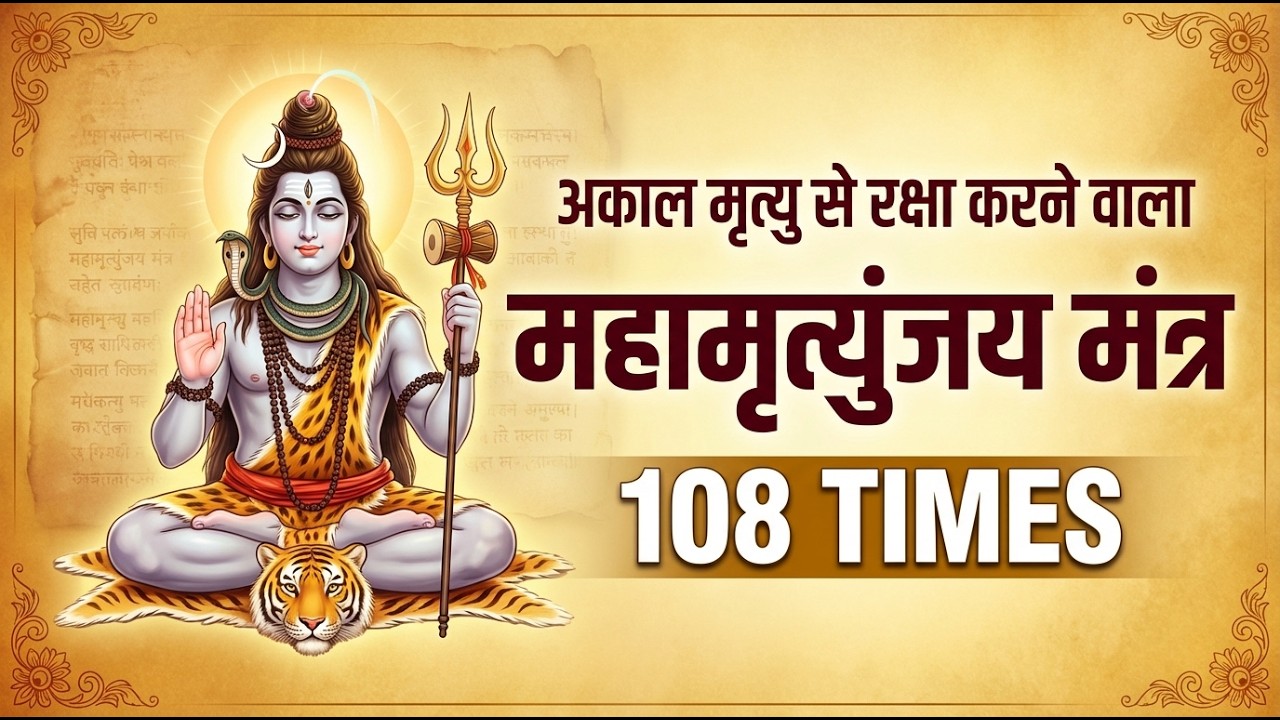 👉 Akal Mrityu Se Raksha 🔱 Maha Mrityunjaya Mantra 108 Times | Powerful Shiva Protection | ons 87 ||